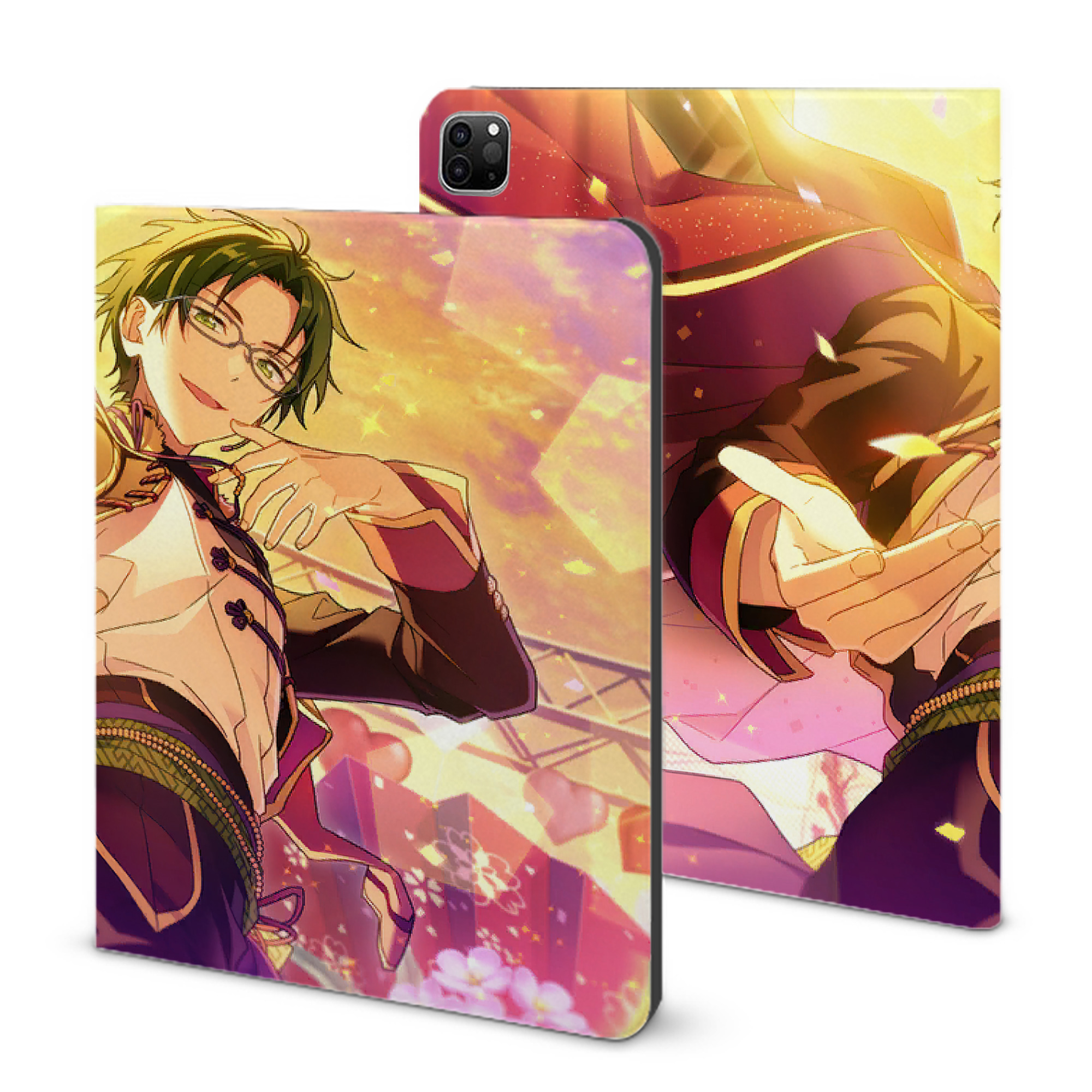 （画像用） あんさんぶるスターズ! Ensemble Stars IPad ケース ブック型 PUレザー TPU 耐衝撃 軽量 薄型 ペン収納なし 全面保護 IPad 各モデル対応